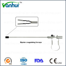 Laparoscopy Instruments Bipolar Coagulating Forceps, spring Handle
